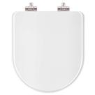 Tampa de vaso Poliester com Amortecedor Ona Branco para bacia Roca 6lpf Tampa de vaso Poliester com Amortecedor Ona Branco para bacia Roca 6lpf