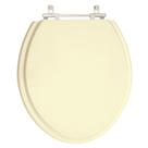 Tampa de Vaso Poliester Convencional Oval Universal 1.6gpf 6lpf Bege Creme para bacia Deca Tampa de Vaso Poliester Convencional Oval Universal 1.6gpf 6lpf Bege Creme para bacia Deca