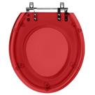 Tampa de Vaso Sanitário com Amortecedor Ravena Vermelho Transparente para bacia Deca Tampa de Vaso Sanitário com Amortecedor Ravena Vermelho Transparente para bacia Deca