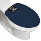 Tampa de vaso sanitário e tampa de assento GORILLA GRIP Thick Memory Foam azul marinho