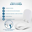Tampa de Vaso Sanitário Sabatini Branco para bacia Icasa