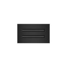 Tampa de ventilação AC BUILDMART Modern Decorative Black Alumínio