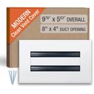 Tampa de ventilação AC FA-STAR Clean Modern 20 x 10 cm de alumínio