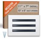 Tampa de ventilação AC FA-STAR Clean Modern 25 x 15 cm de alumínio