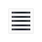 Tampa de Ventilação BUILDMART 25x25 Alumínio Branco para Registro de Ar Condicionado Tampa de Ventilação BUILDMART 25x25 Alumínio Branco para Registro de Ar Condicionado