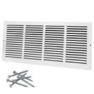 Tampa de ventilação de retorno de ar Howeall 24x10cm Aço Branco
