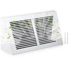 Tampa de ventilação de rodapé Honeydak 12x6cm em aço triangular branca Tampa de ventilação de rodapé Honeydak 12x6cm em aço triangular branca