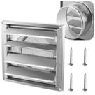Tampa de ventilação do secador de metal Funmit 5", aço inoxidável de 18x18 cm Tampa de ventilação do secador de metal Funmit 5", aço inoxidável de 18x18 cm