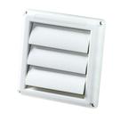 Tampa de ventilação do secador Deflecto Supurr-Vent Louvered 4 Hood branca