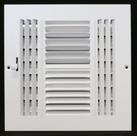 Tampa de ventilação e difusor HVAC Premium 30x30cm. Fornecimento de ar de 4 vias