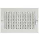 Tampa de ventilação EZ-FLO, abertura de duto branca de 10 x 6 polegadas