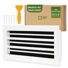 Tampa de ventilação GREEN VENT Modern 10x6cm Alumínio branco