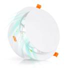 Tampa de ventilação redonda ajustável Baquler 10 cm em ABS branco