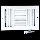 Tampa de ventilação Sierra Grates 14 x 4 polegadas (abertura do duto) branca Tampa de ventilação Sierra Grates 14 x 4 polegadas (abertura do duto) branca