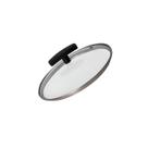 Tampa De Vidro 26 Cm Temperado Com Bordas de Aço Inoxidável Para Panelas e Frigideiras