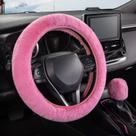 Tampa de volante de carro + Tampa de mudança de marchas SEG Direct Pink