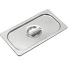 Tampa em Aço Inox para Cuba Gastronômica P 1/9 Resistência Profissional Buffet Restaurante - Ke Home