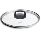 TAMPA EM VIDRO TEMPERADO 20CM - COM ARO DE INOX-meli