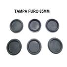 Tampa Furo Redondo De Borracha De 85 Mm Kit Com 4 Unidades