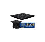 Tampa Grelha Para Caixa Coletora Água Pluvial Metasul Pequeno 24x24cm