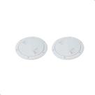Tampa Inspeção Náutica Branca Abs 4 Barco Attwood Kit Com 2 A127901