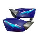 Tampa lateral honda cg125 titan ks 2002 azul c/faixa Tampa lateral honda cg125 titan ks 2002 azul c/faixa