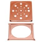 Tampa P/ Ralo Grelha Quadrado 15cm Abre/ Fecha - ROSE Tampa P/ Ralo Grelha Quadrado 15cm Abre/ Fecha - ROSE