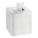 Tampa para caixa de lenços mDesign Unity Collection Steel White Tampa para caixa de lenços mDesign Unity Collection Steel White