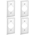 Tampa para Caixa Elétrica OHLECTRIC 4x2" de Metal, Kit com 4