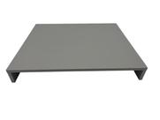 Tampa para Cooktop de 1 ou 2 Bocas em MDF com 4 lados fechados e dimensões de até 32cm x 51cm cor Cinza