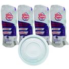 Tampa para copo descartável 200ml 300ml 330ml s/furo c/200