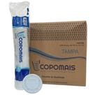 Tampa para Copo e Pote 100ml sem Furo Copomais Branco PS Fardo com 2000 unidades