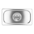 Tampa para Cuba GN 1/3 Aço Inox Sem Recorte Profissional Rechaud Buffet Restaurante Cozinha Gourmet Mix