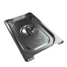 TAMPA PARA CUBA GN GASTRONÔMICA INOX 1/4 COM RECORTE BUFFET 16,3x2x26,5CM