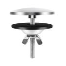 Tampa para furo de pia Quadafy 5 cm em aço inoxidável, 2 polegadas Tampa para furo de pia Quadafy 5 cm em aço inoxidável, 2 polegadas