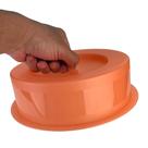 Tampa para microondas laranja da tupperware