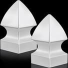 Tampa para Poste de Vinil Lothee Gótica 9 x 9 x 17 cm Impermeável 2 Peças Tampa para Poste de Vinil Lothee Gótica 9 x 9 x 17 cm Impermeável 2 Peças