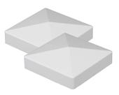 Tampa para Poste Homestead Fence Co 13x13 cm em PVC Vinil, 2 Unidades
