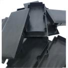 Tampa Plastica Para Tubo Alumínio 100x50 Preto 10 Unidades