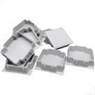 Tampa Plastica Para Tubo De Alumínio 50x50 Fosco 10 Unidades