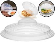Tampa Plástico 25cm Protetora Micro-Ondas Pratos Tigelas Alimentos Cozinha Comida Anti Respingo