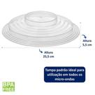 Tampa Protetora Alimentos Aquecer Micro-ondas Prato Bpa Free Tampa Protetora Alimentos Aquecer Micro-ondas Prato Bpa Free