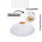 Tampa Protetora Microondas Bpa Free Alimento Comida Cozinha