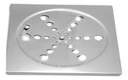 Tampa Ralo Grelha Quadrado 15x15cm Inox Função Abre/ Fecha