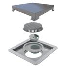 Tampa Ralo Linear Square Inox 15X15cm Elleve Tampa Ralo Linear Square Inox 15X15cm Elleve