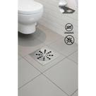 Tampa Ralo Quadrada Inox 15x15 Abre/Fecha Anti-Inseto/Mau Ch