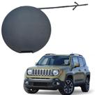 Tampa Reboque Parachoque Dianteiro Jeep Renegade Full 2016 2017 2018 Preto Texturizado Original