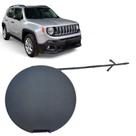 Tampa Reboque Parachoque Dianteiro Jeep Renegade Limited 2017 2018 Preto Texturizado Original