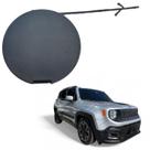 Tampa Reboque Parachoque Dianteiro Jeep Renegade Longitude 2015 2016 2017 2018 Preto Texturizado Original