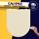 Tampa Sanitária Almofadado Luxo Calypso Bege Biscuit Durín